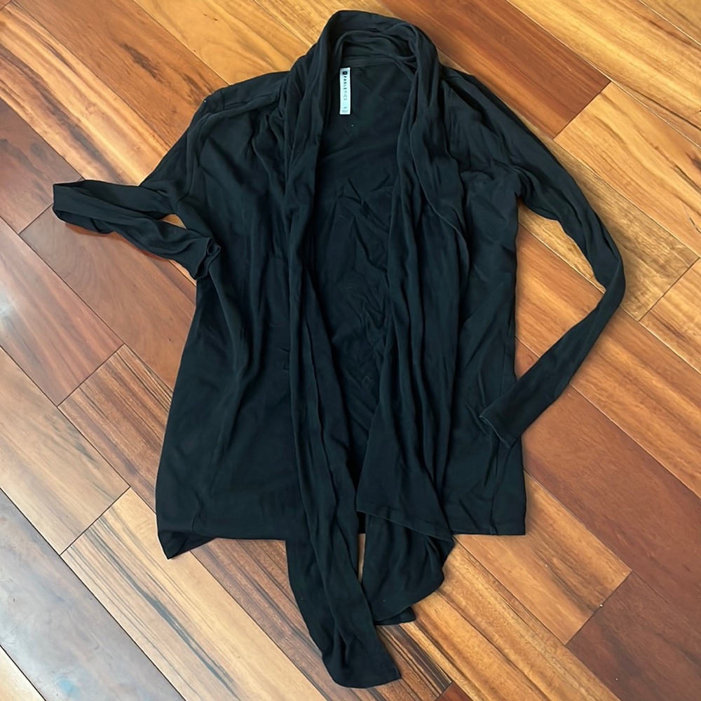 Fabletics Long Cardigan Sweater Wrap Jacket Medium